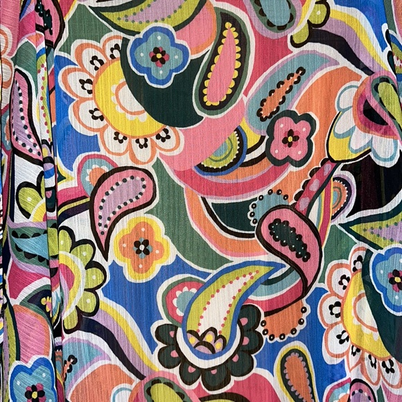 Bleu Rod Beattie Chiffon Cover Up Perfect Condition - Picture 5 of 7